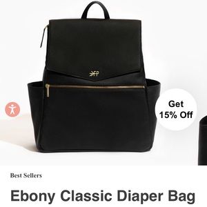 Freshly Picked Classic Ebony Diaperbag